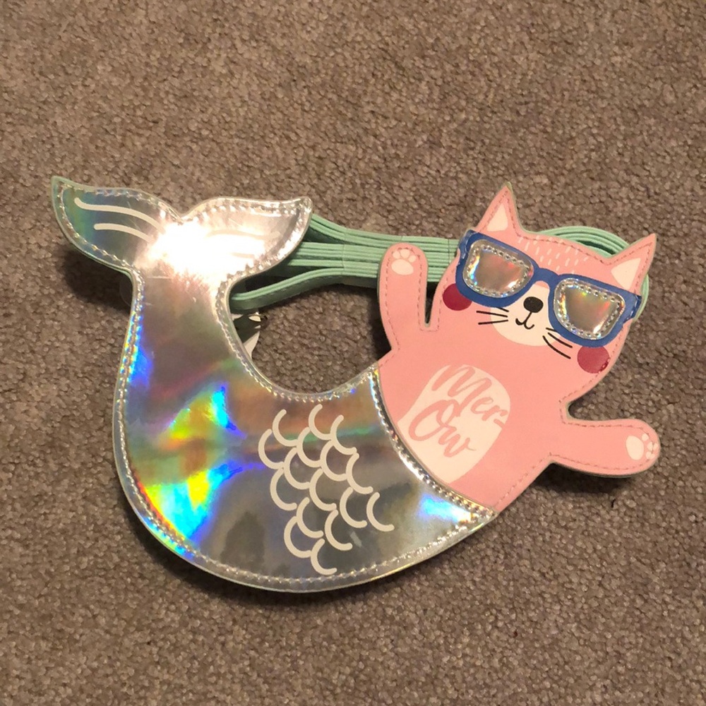 Girls mermaid kitty cross body bag.